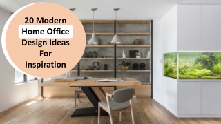 20 Modern Home Office Design Ideas For Inspiration