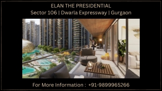 Elan New Residential Project in Sector 106  Dwarla Expressway Gurgaon (1)Elan Th