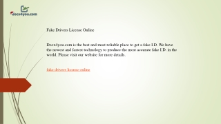Fake Drivers License Online  Docx4you.com