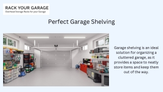 Perfect Garage Shelving