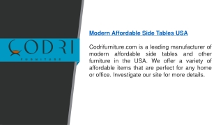 Modern Affordable Side Tables Usa   Codrifurniture.com