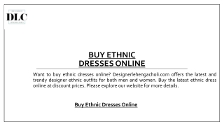 Buy Ethnic Dresses Online
