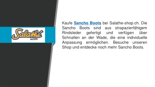 Sancho Boots   Salathe-shop.ch