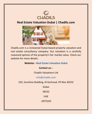 Real Estate Valuation Dubai | Chadils.com