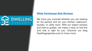 White Farmhouse Sink Reviews   Dwellingexpertise.com