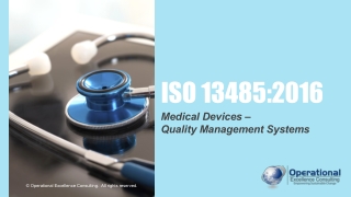 ISO 13485:2016 (Medical Devices - QMS) Awareness Training