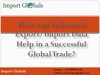Indonesia Import Data Help in a Successful Global Trade