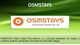Boys PG In Gurgaon | Osmstays