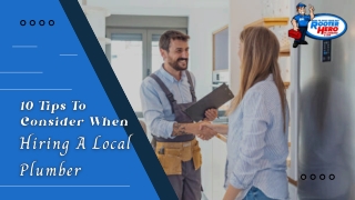 10 Tips To Consider When Hiring A Local Plumber
