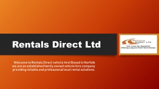 Short term van rental | Van on Rental | Rentalsdirect4u.co.uk