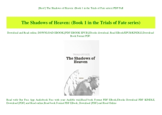[Best!] The Shadows of Heaven (Book 1 in the Trials of Fate series) PDF Full