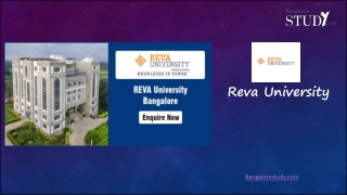 REVA UNIVERSITY BANGALORE