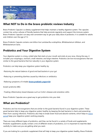 10 Compelling Reasons Why You Need bravo probiotic yogurt