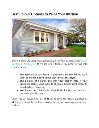 House painting in Melbourne