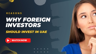 Why Foreign Investors Should Invest In UAE