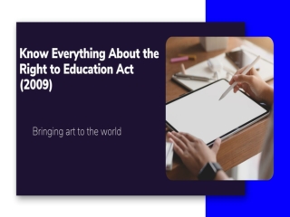 Know Everything About the Right to Education Act (2009)