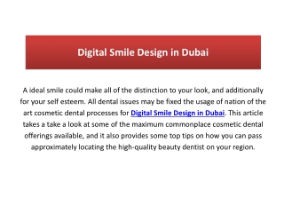 Best Digital Smile Design in Dubai