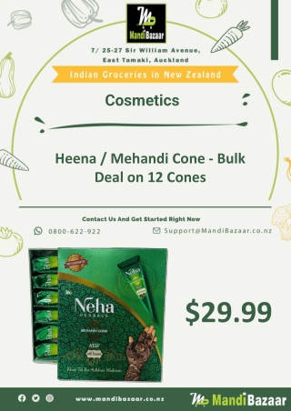 Heena Mehandi Cone - Bulk Deal on 12 Cones - Mandi Bazaar