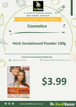 Hesh Sandalwood Powder 100g - Mandi Bazaar