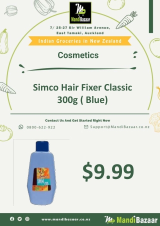 Simco Hair Fixer Classic 300g ( Blue) - Mandi Bazaar