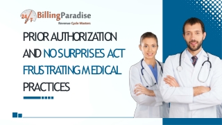 Prior Authorization and No Surprises act Frustrating Medical Practices