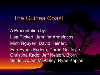 The Guinea Coast