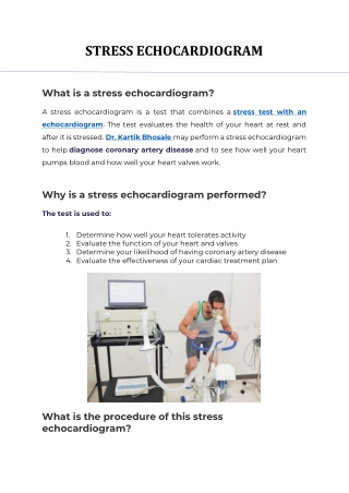 STRESS ECHOCARDIOGRAM