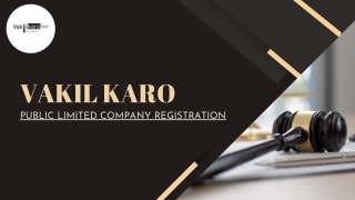 Public Limited Company Registration