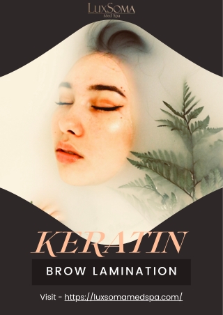 Keratin brow lamination