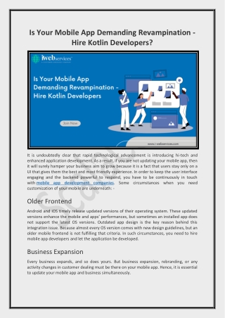 Is Your Mobile App Demanding Revampination - Hire Kotlin Developers - ScalaCode.docx