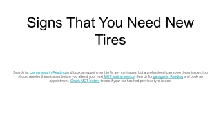 Signs That You Need New Tires (2)