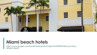 Miami beach hotels