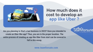 How much does it cost to develop an app like Uber