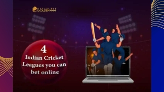 4 Indian Cricket Leagues you can bet online - Golden444