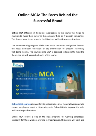 Online MCA_ The Faces Behind the Successful Brand