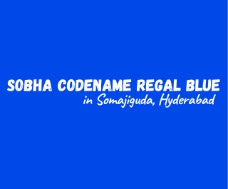 Sobha Codename Regal Blue Somajiguda Hyderabad E brochure