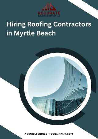 Hiring Roofing Contractors in Myrtle Beach