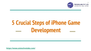 5 Crucial Steps of iPhone Game Development
