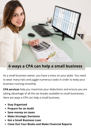 6 ways a CPA can help a small business