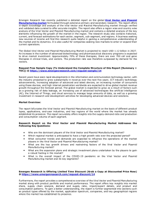 viral vector and plasmid manufacturing Market Size, Share, Key Players, Growth