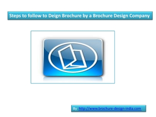 Guidelines to Design Brochure