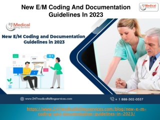 New EM Coding And Documentation Guidelines In 2023