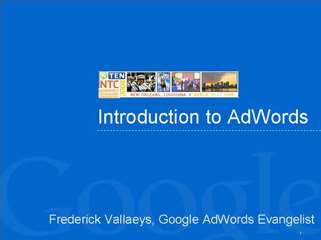 Introduction to AdWords