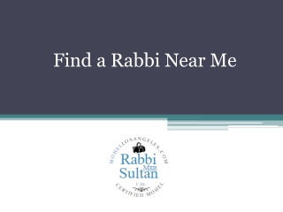 Find a Rabbi Near Me