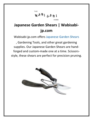 Japanese Garden Shears  Wabisabi-jp.com