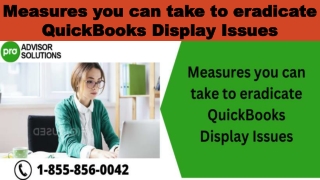 Easy troubleshooting guide to resolve QuickBooks Display Issues