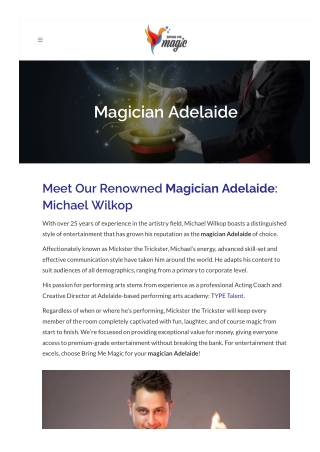 Magician Adelaide