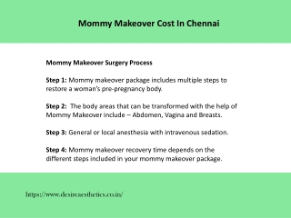 Mommy Makeover Cost In Chennai