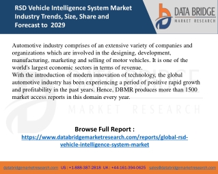 RSD Vehicle Intelligence System Market