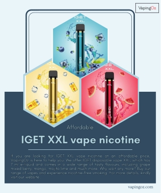 Affordable IGET XXL Vape Nicotine